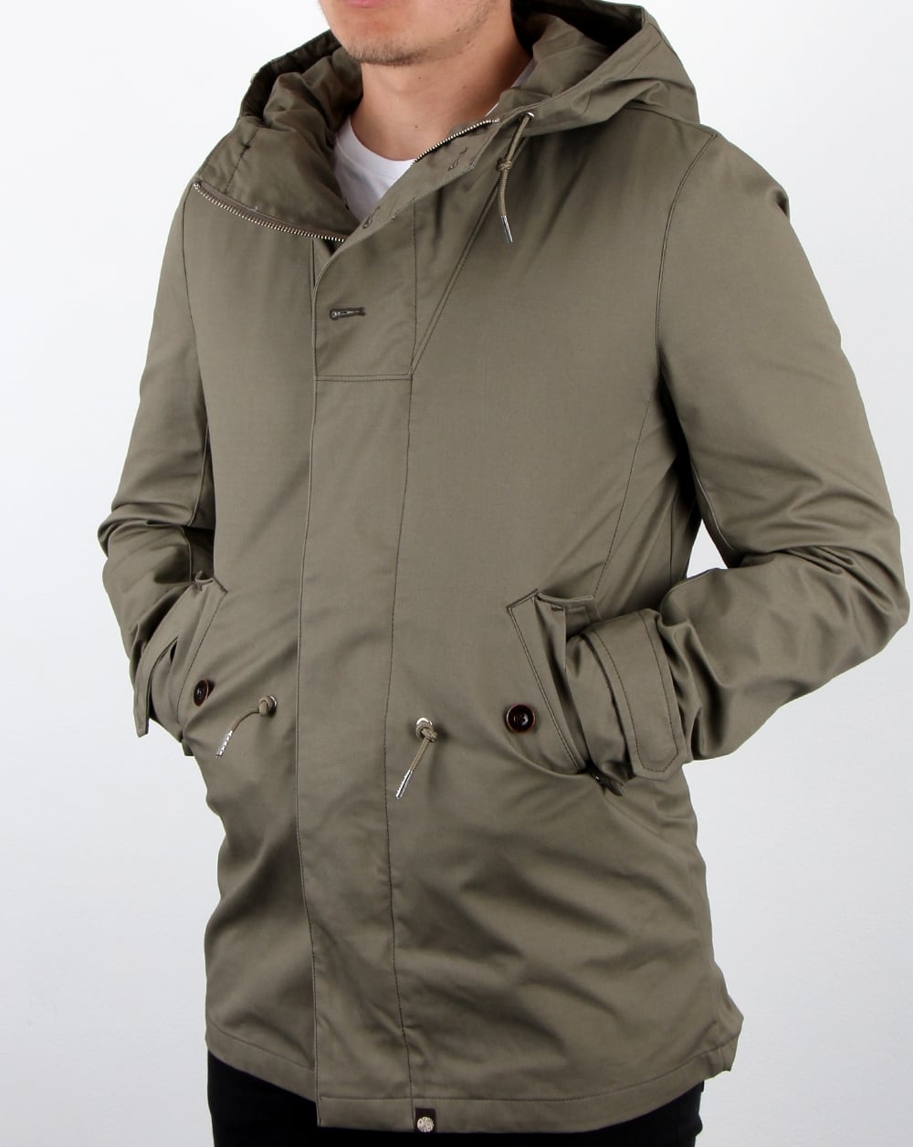 Pretty Green Baxter Parka Green