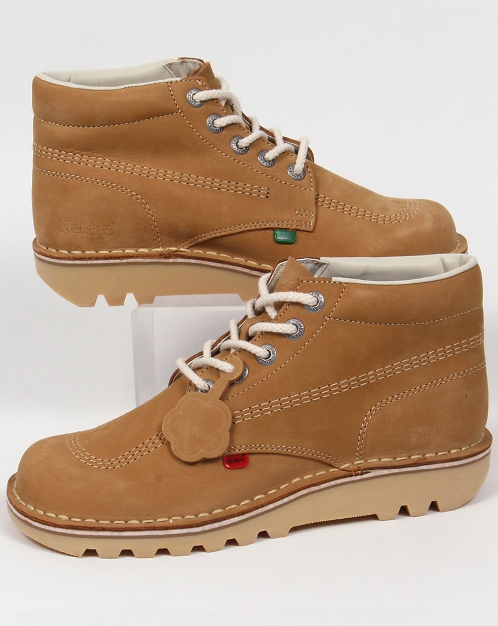 Kickers Kick Hi Boots In Nubuck Tan