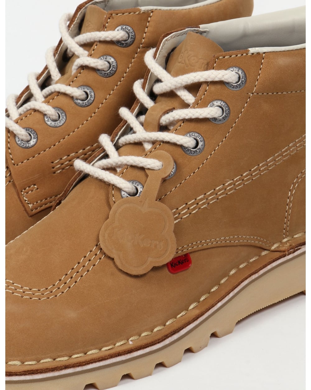 Kickers Kick Hi Boots In Nubuck Tan