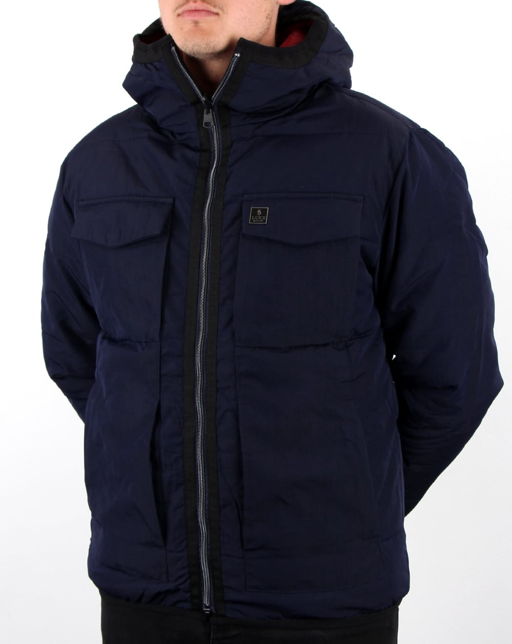 Luke Re-emersion Reversible Quilted Jacket Dark Navy