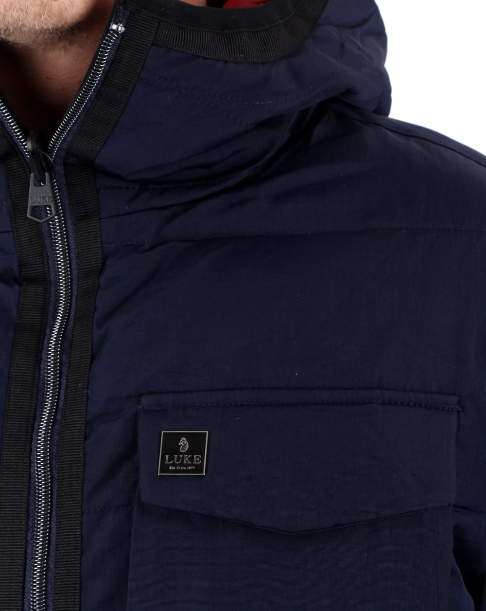 Luke Re-emersion Reversible Quilted Jacket Dark Navy