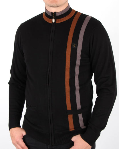 Gabicci Vintage Forum Knitted Zip Black