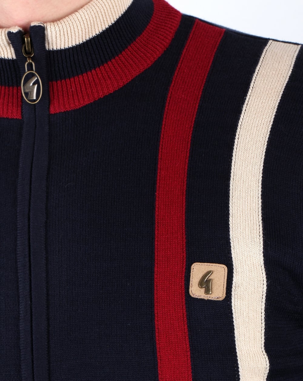 Gabicci Vintage Forum Knitted Zip Navy