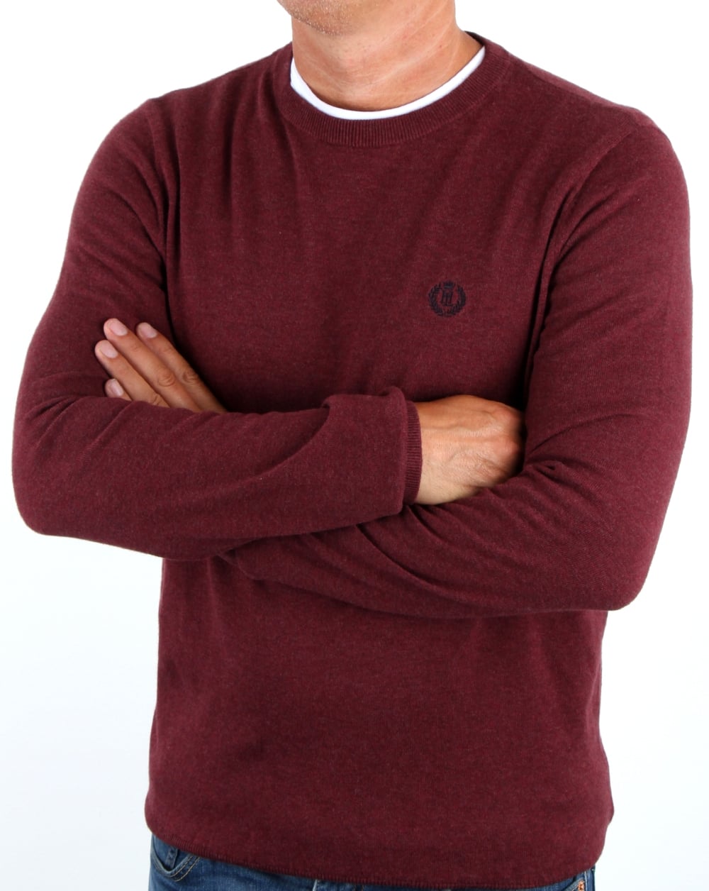 Henri Lloyd Morgan Crew Neck Knit Burgundy