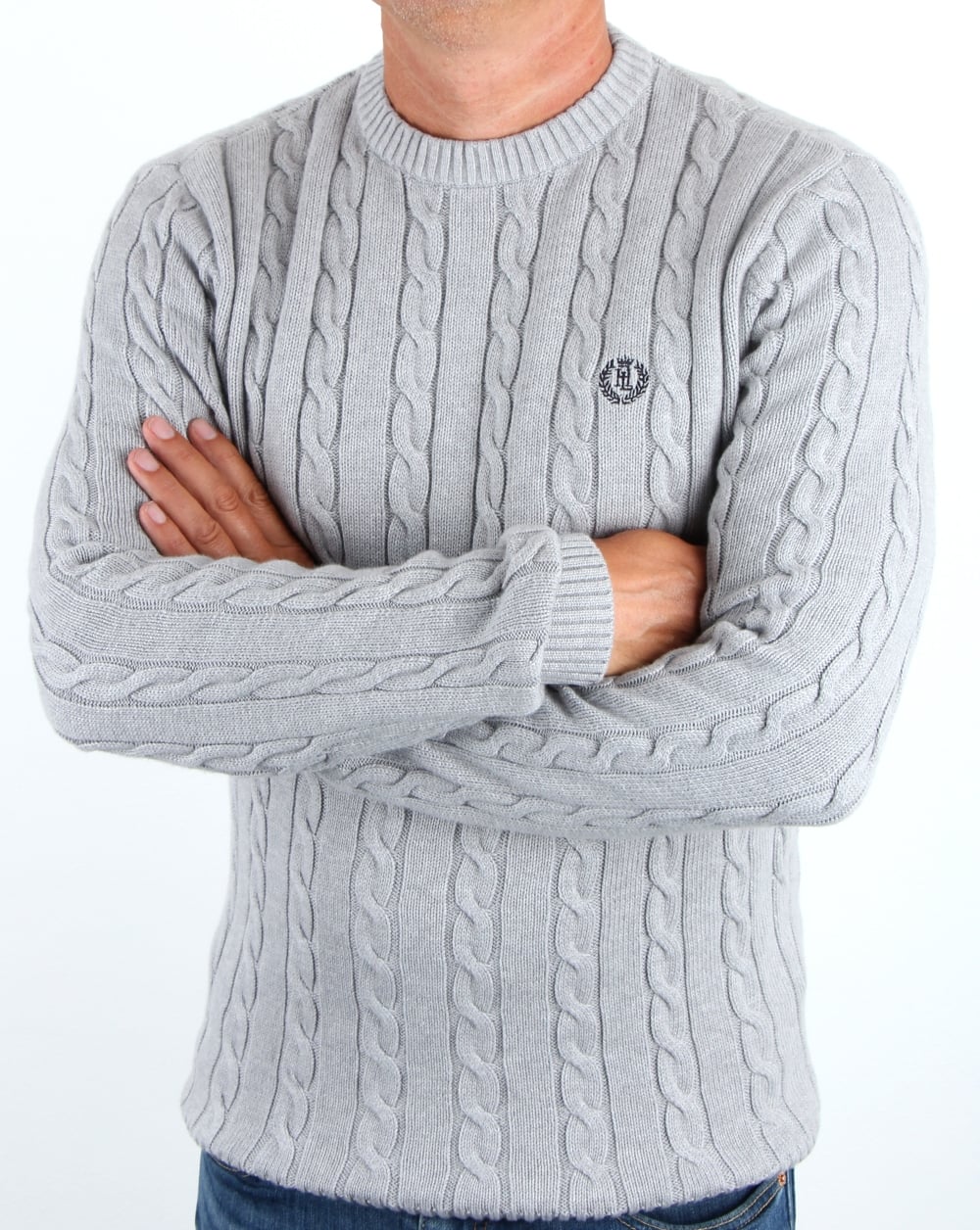 Henri Lloyd Kramer Crew Neck Knit Graphite Marl
