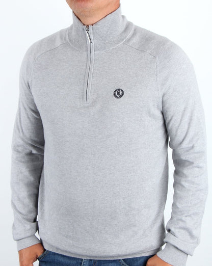Henri Lloyd Morgan Half Zip Knit Graphite Marl
