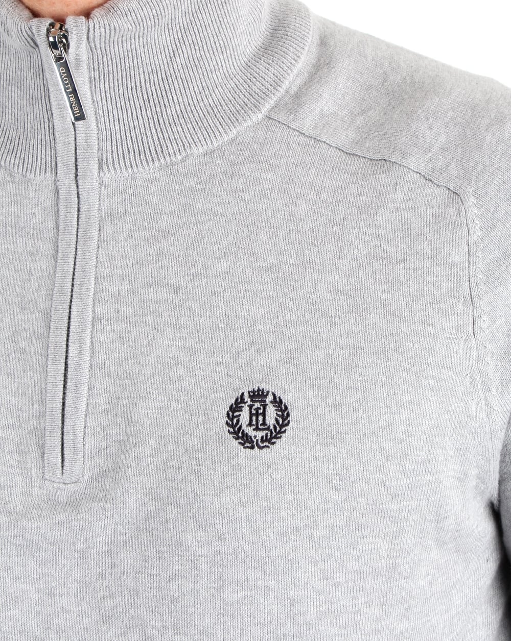 Henri Lloyd Morgan Half Zip Knit Graphite Marl
