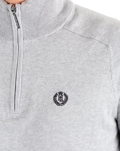 Henri Lloyd Morgan Half Zip Knit Graphite Marl