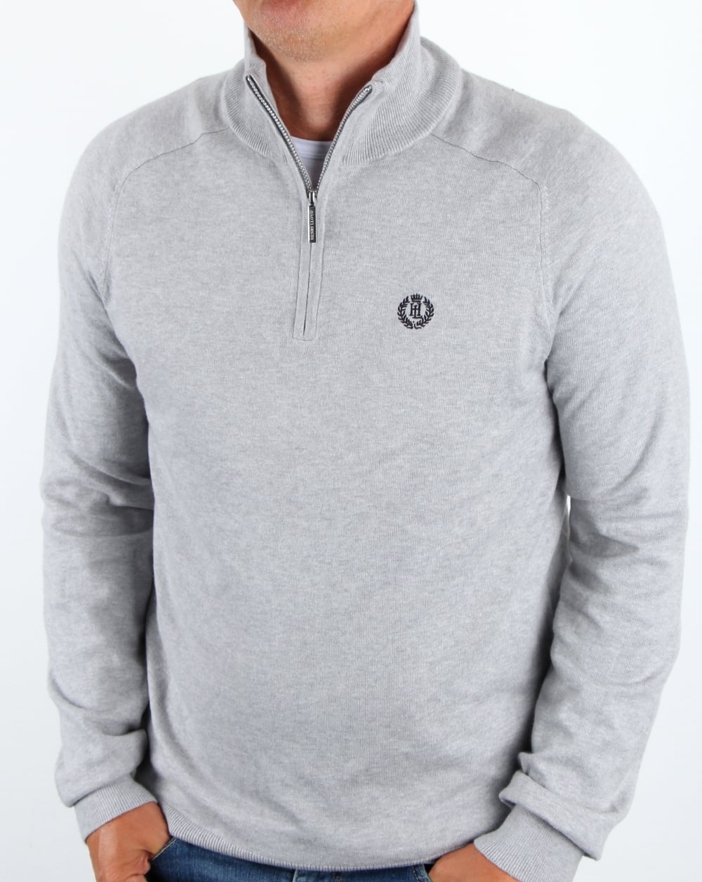 Henri Lloyd Morgan Half Zip Knit Graphite Marl