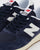 New Balance 420 Re-Engineered Suede Trainers Navy/White