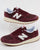 New Balance 420 Re-Engineered Suede Trainers Burgundy/White