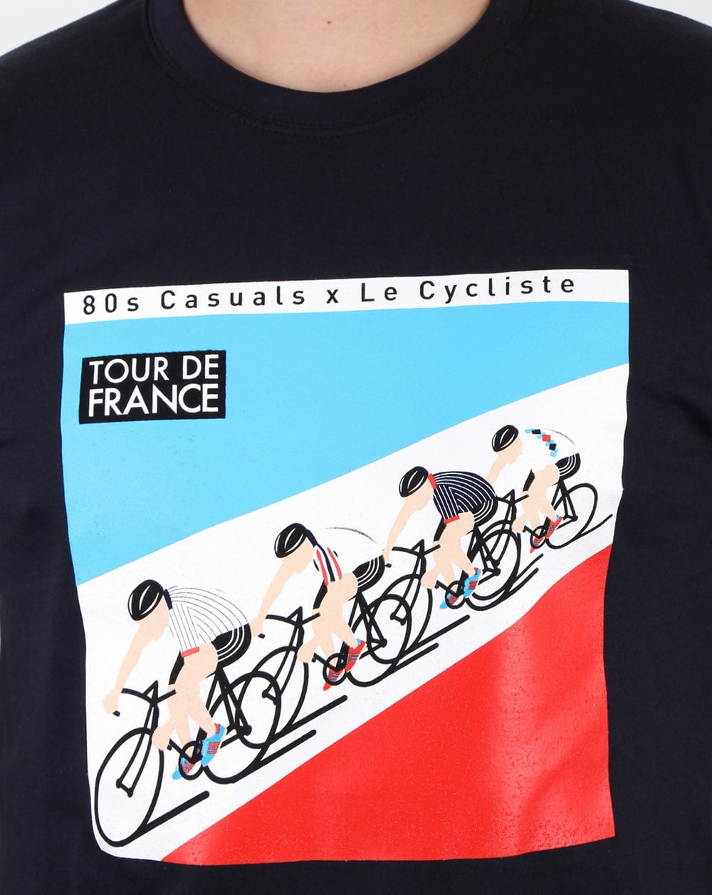 80s Casuals Le Cycliste 1983 Tour T Shirt Navy