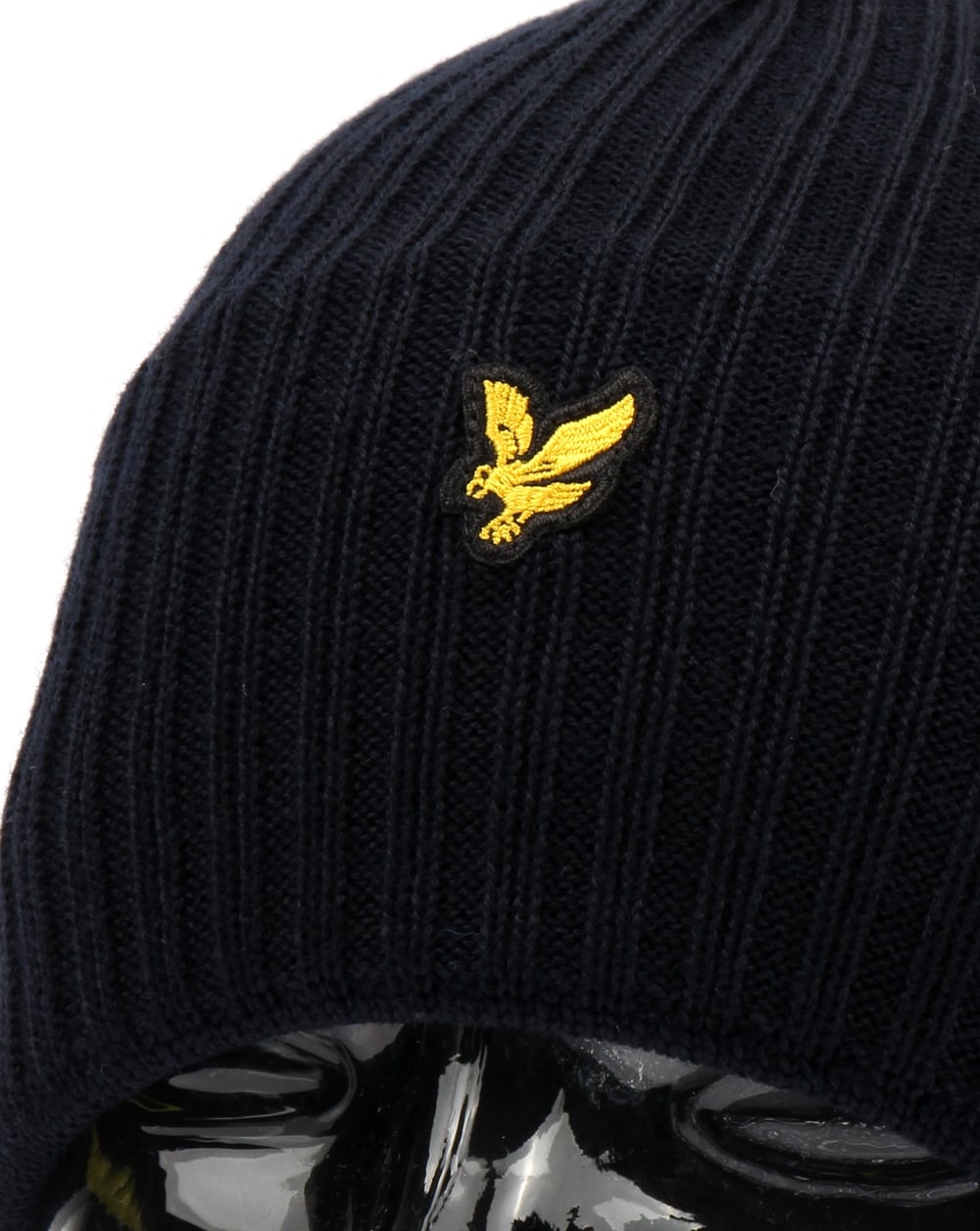 Lyle And Scott Knitted Rib Beanie New Navy