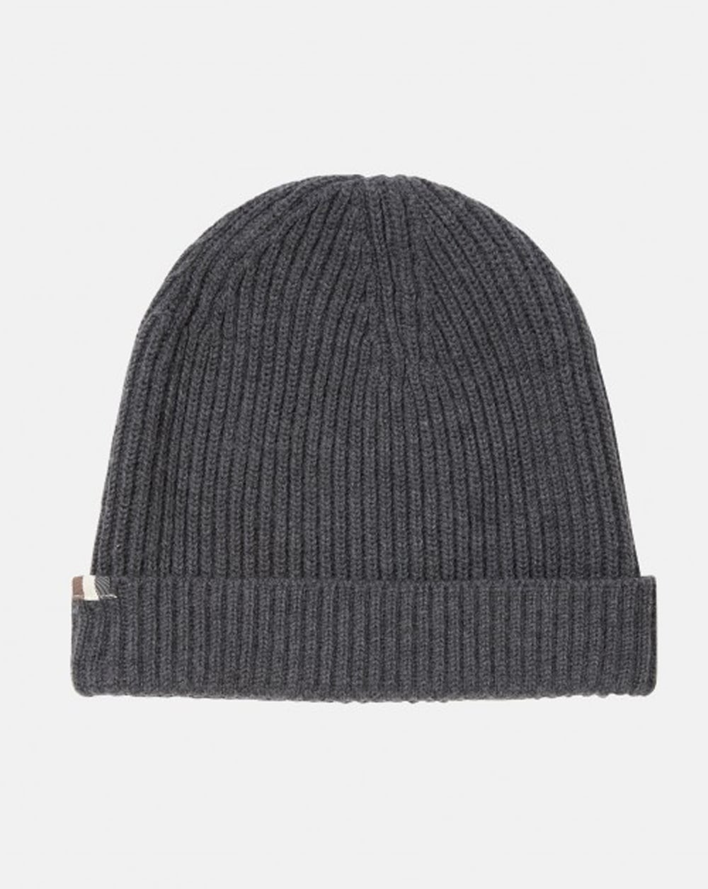 Aquascutum Rogue Beanie Hat Charcoal Melange