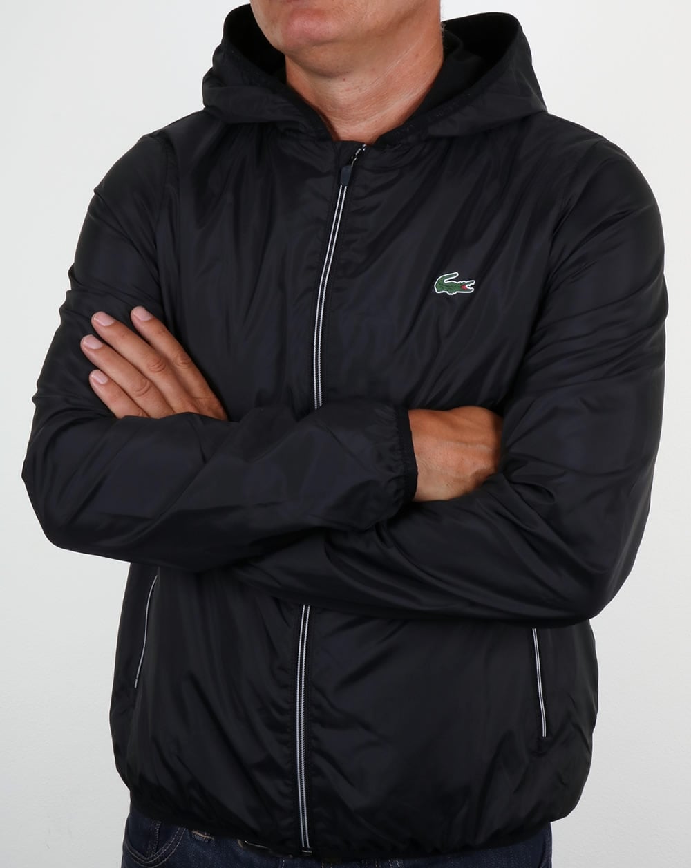 Lacoste Hooded Jacket Black