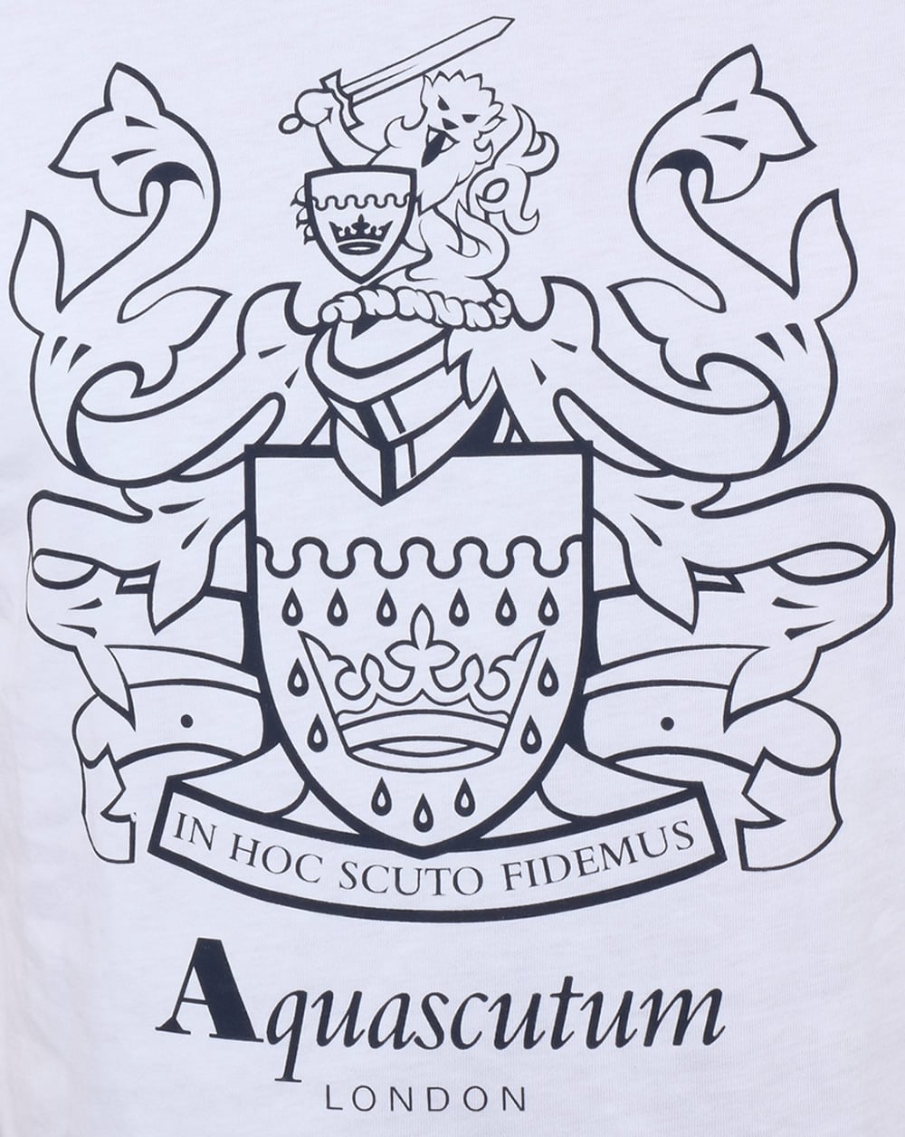 Aquascutum Aldis Crest T Shirt White