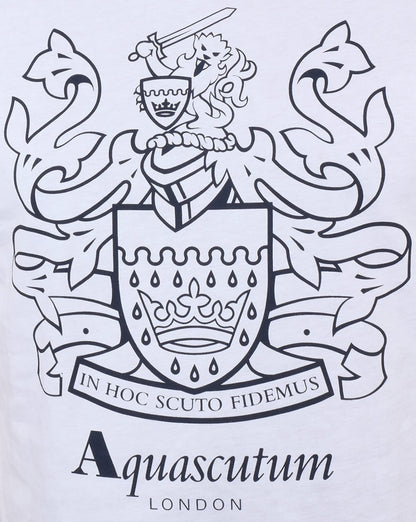 Aquascutum Aldis Crest T Shirt White