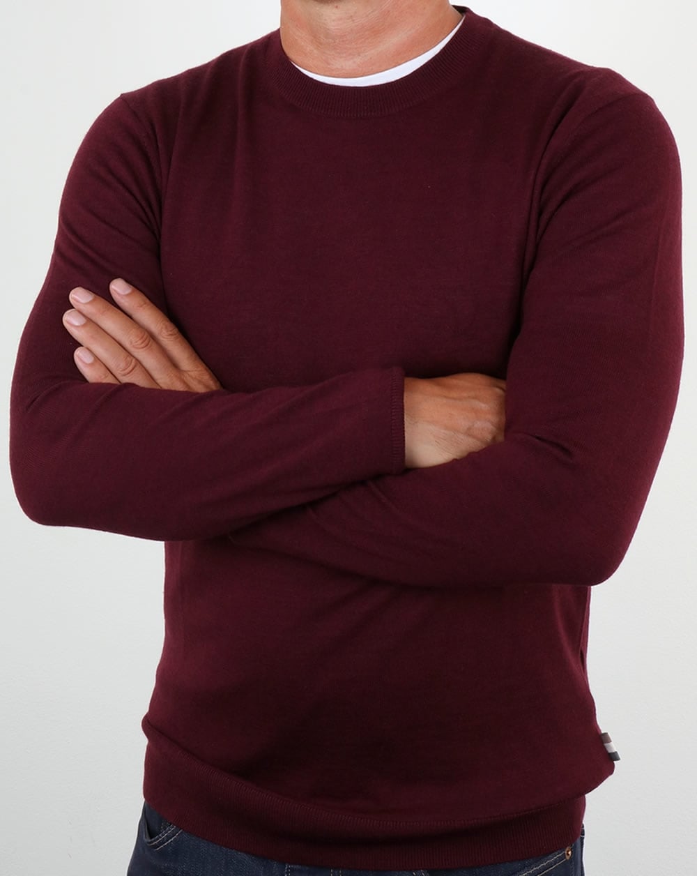 Aquascutum Carston Merino Knit Bordeaux