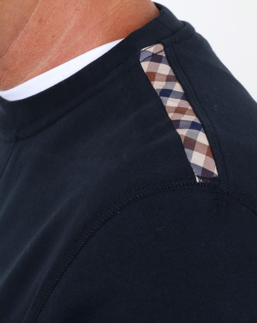 Aquascutum Oliver Crew Neck Sweat Navy