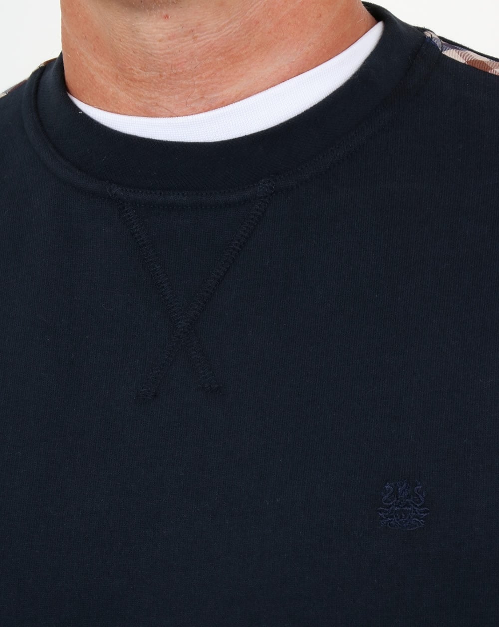 Aquascutum Oliver Crew Neck Sweat Navy