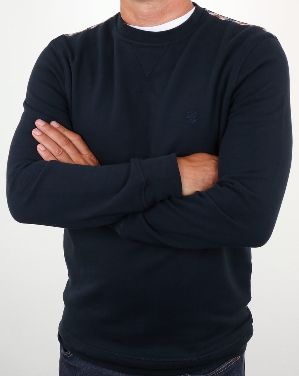 Aquascutum Oliver Crew Neck Sweat Navy