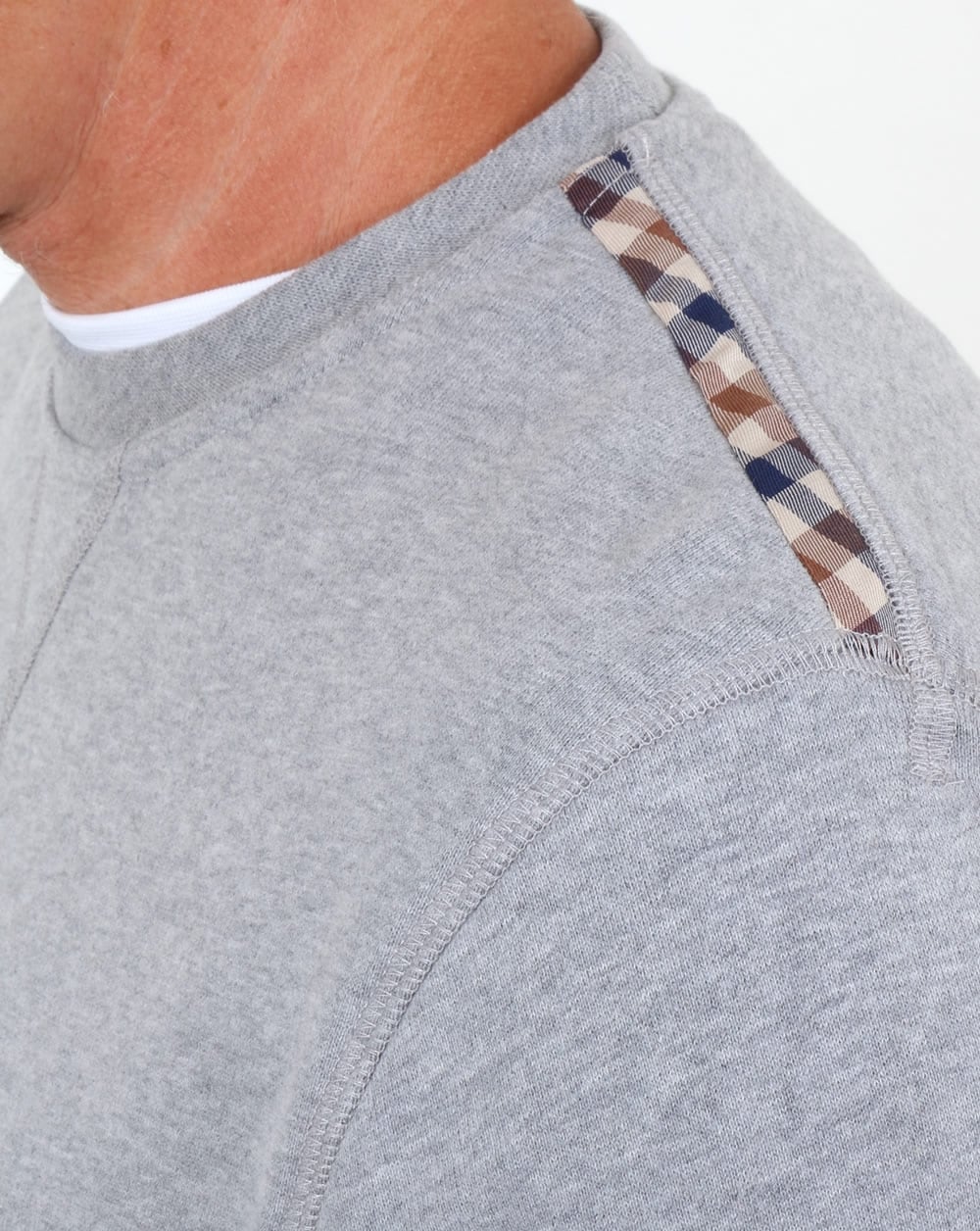 Aquascutum Oliver Crew Neck Sweat Grey