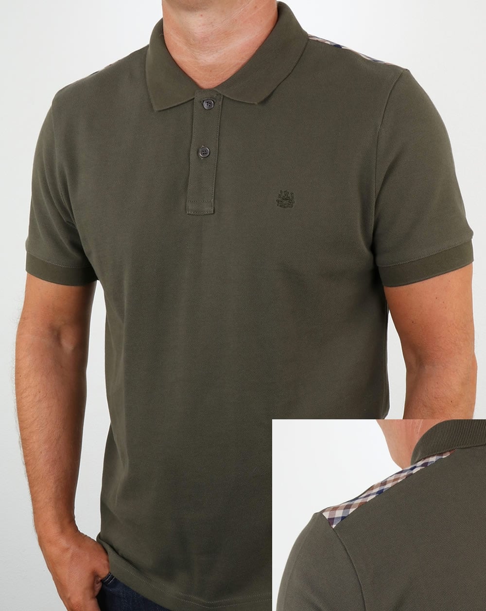 Aquascutum Hill Polo Shirt Military Green