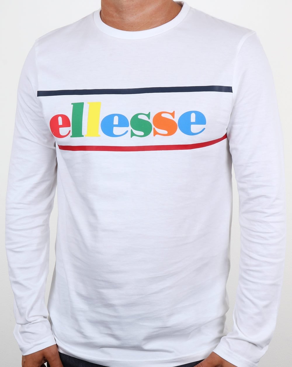 Ellesse Colours Long Sleeve T Shirt White
