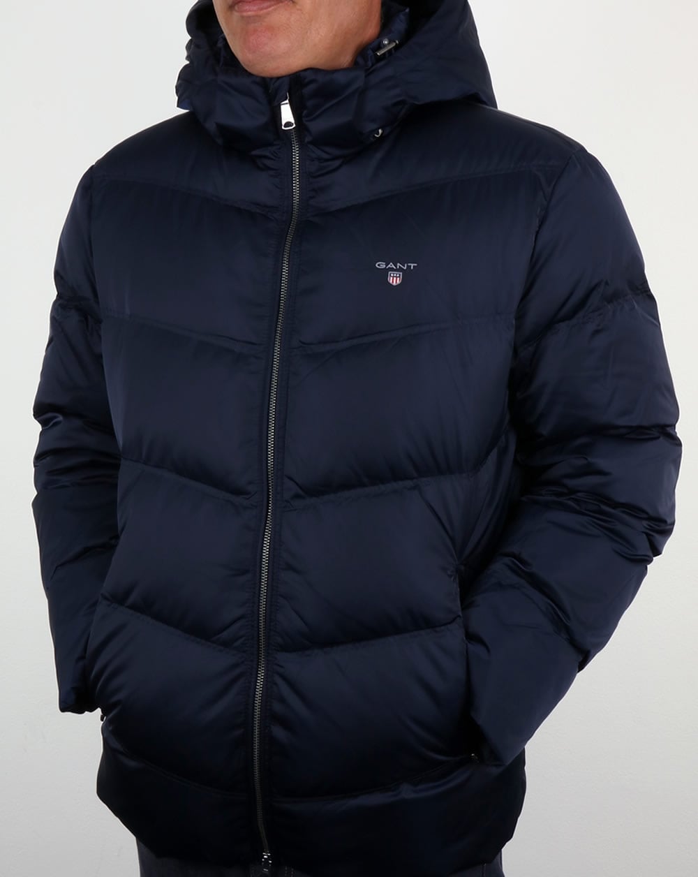 Gant Down Filled Padded Jacket Marine Blue