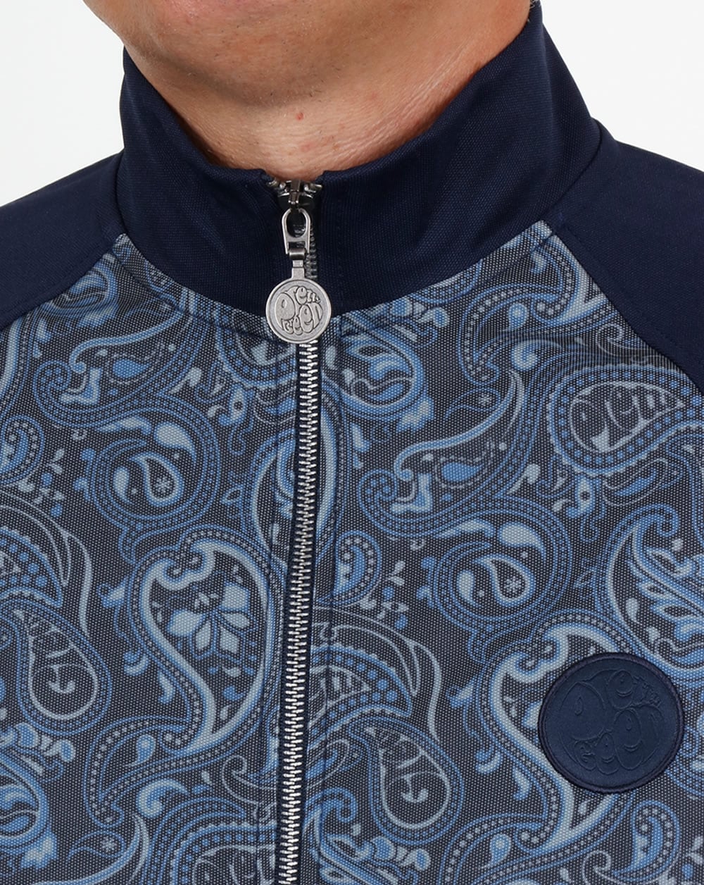 Pretty Green Corrigan Paisley Track Top Navy