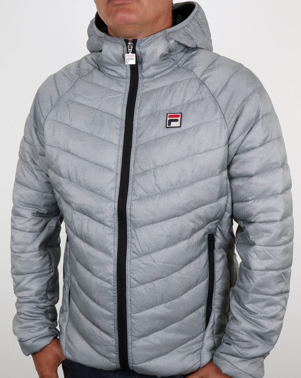 Fila Vintage Padded Puffer Jacket Grey