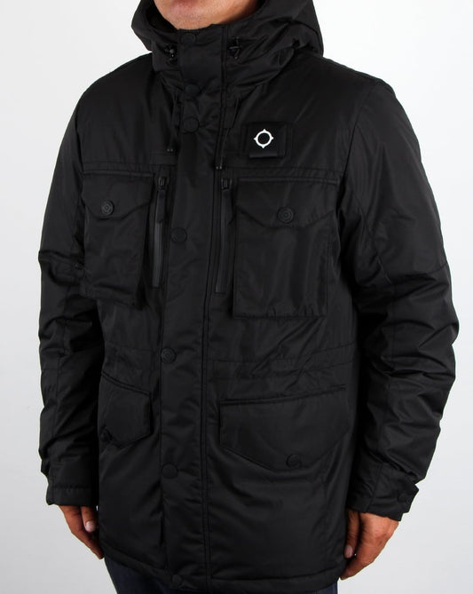 Ma.Strum Ma.strum Greyback Down Fill Parka Black