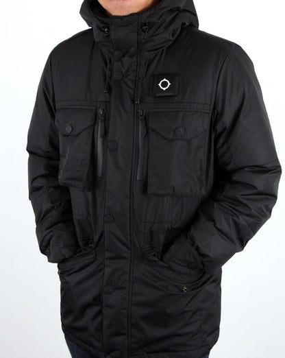 Ma.strum Greyback Down Fill Parka Black