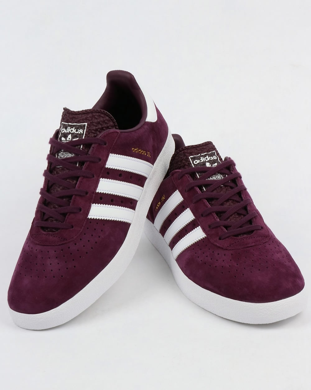 Adidas 350 Trainers Deep Plum/White