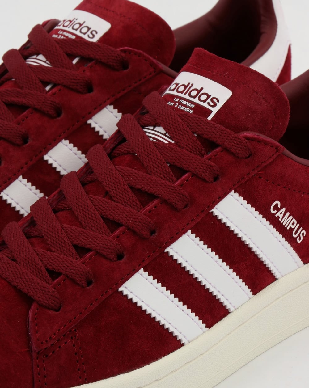 Adidas Campus Trainers Burgundy/White