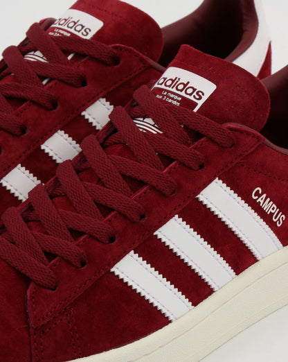 Adidas Campus Trainers Burgundy/White