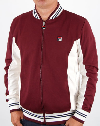 Fila Vintage Mk1 Settanta Track Top New Burgundy