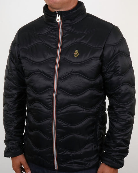 Luke Ruby Quilted Jacket Black