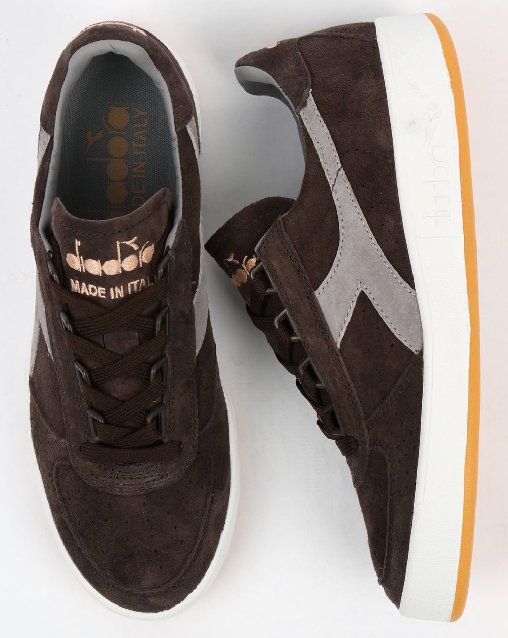 Diadora B Elite Italia Suede Trainers Brown
