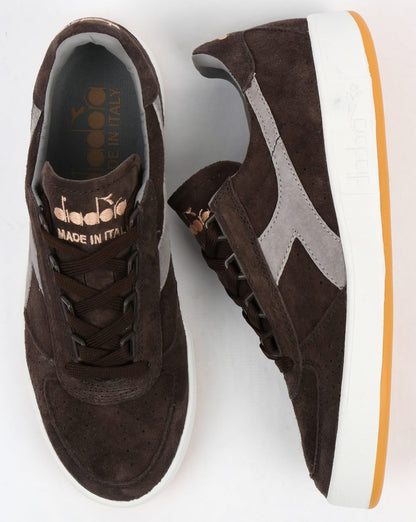 Diadora B Elite Italia Suede Trainers Brown