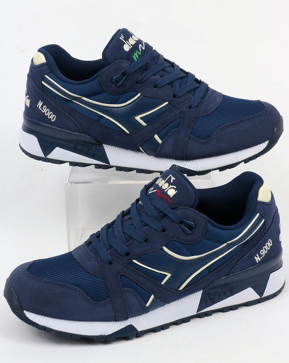 Diadora N9000 III Trainers Estate Blue/Antique White