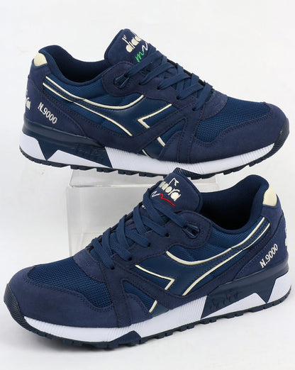 Diadora N9000 III Trainers Estate Blue/Antique White