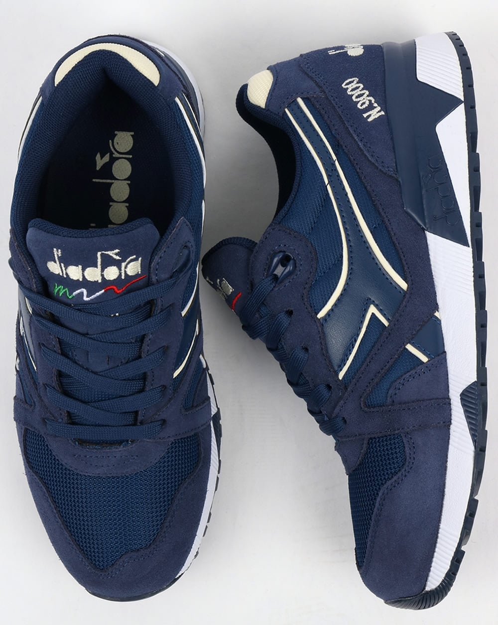 Diadora N9000 III Trainers Estate Blue/Antique White