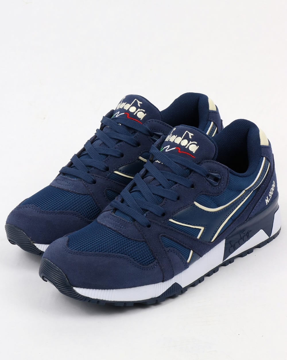 Diadora N9000 III Trainers Estate Blue/Antique White