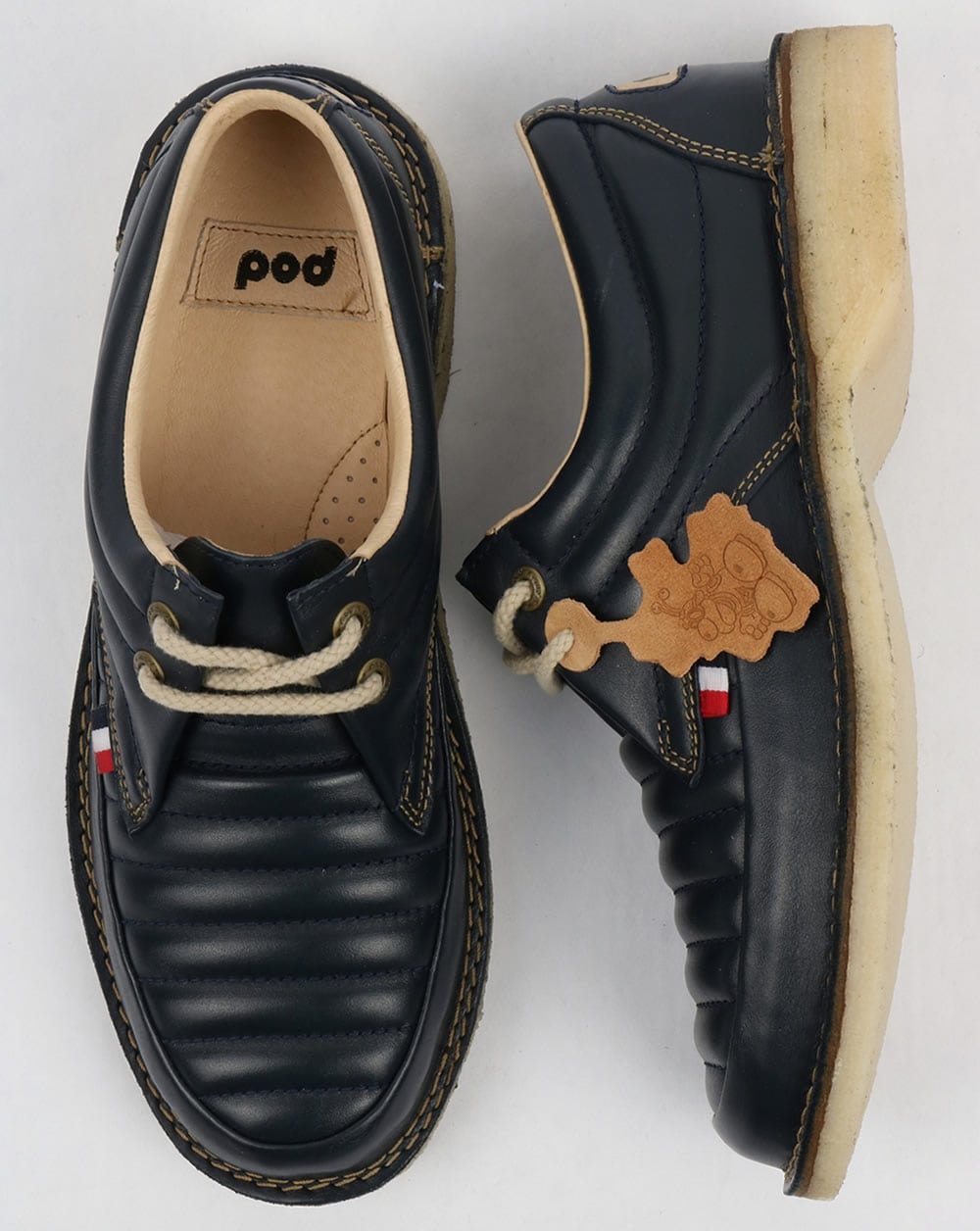 Pod Jagger Quilted Shoes Navy