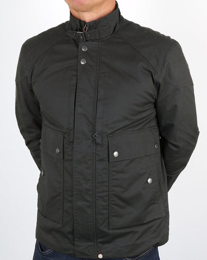 Pretty Green Garrat Waxed Jacket Green