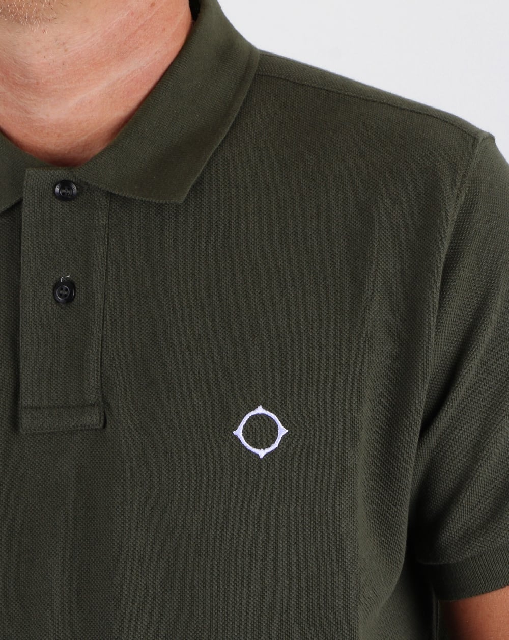 Ma.strum Walrus Pique Polo Dark Olive