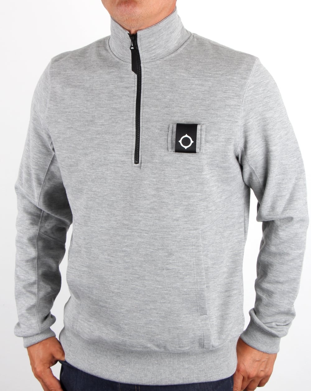 Ma.strum Scamp Funnel Neck Grey Melange