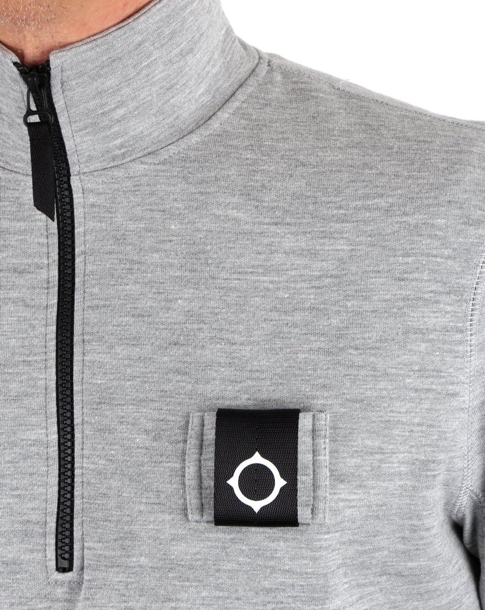 Ma.strum Scamp Funnel Neck Grey Melange