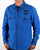 Ma.strum Pickerel Zip Through Overshirt Vibrant Blue